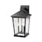 Z-Lite Beacon 3 Light Outdoor Wall Sconce, Black & Clear Beveled 568XL-BK - alternate 4